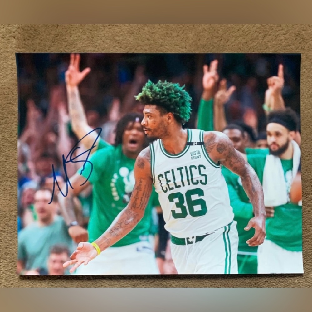 Marcus Smart Autographed Photo Boston Celtics 8.5x11